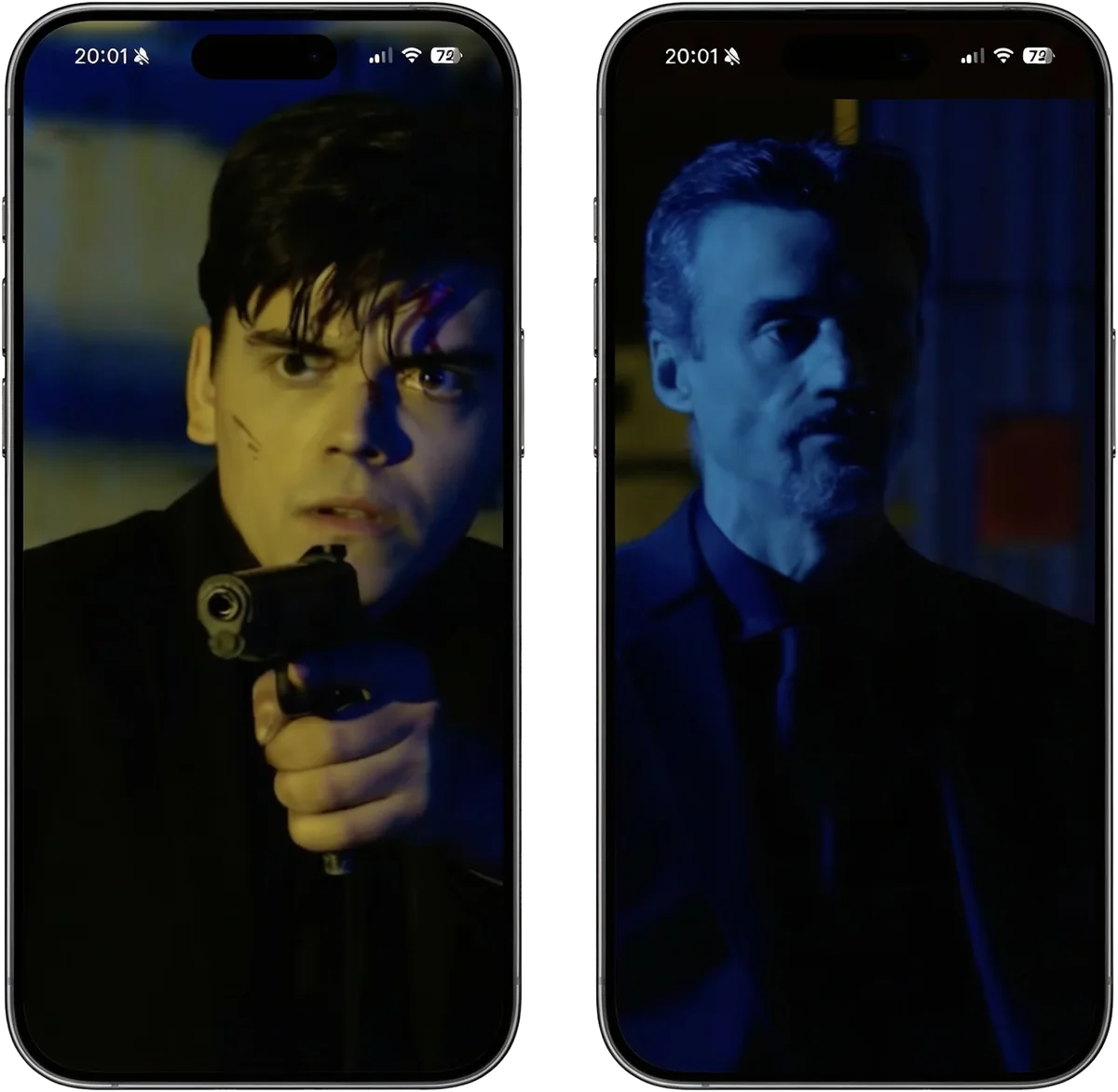 Séries verticales, registre thriller, sur smartphones